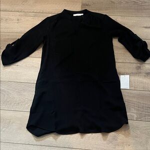 Black Long Sleeve Tunic Dress. Size XS
